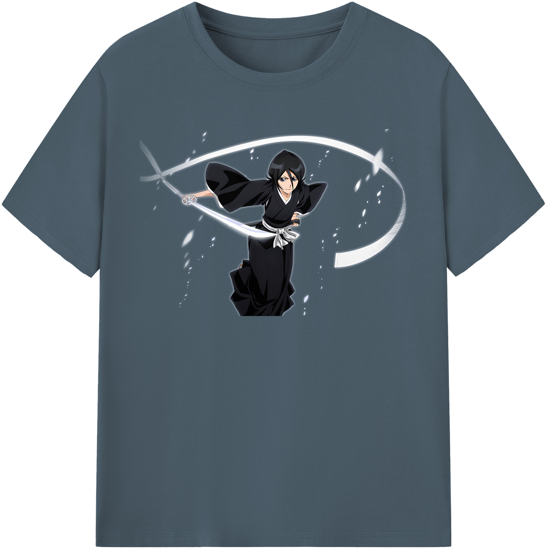 （画像用） ブリーチ 朽木ルキア BLEACH Kuchiki Rukia 綿100％半袖Tシャツ（フロントプリント）